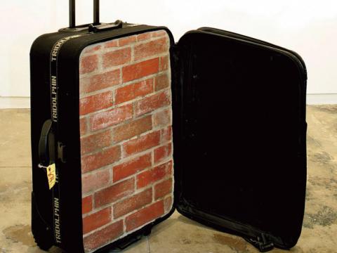 Nostalgia, 2004-2013 / Suitcase, bricks and cement / 85 x 54 x 35 cm