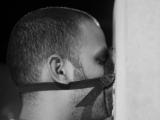 Apnea (dialogusphobia), 2011 / Concrete, rubber masks and photographic documentation / Variable dimensions