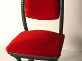 Protocol, 2001 / Cast aluminum, red velvet, glass, carpet and sound /Variable dimensions 